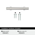 thumbnail image 4 of Amerock Central 3 inch (76mm) Center-to-Center Polished Chrome Cabinet Pull, 25 Pack, 4 of 4