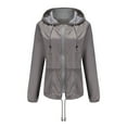 thumbnail image 3 of Christmas Clearance! QLEICOM Jackets for Women, Women's Waterproof Mountain Rain Jacket Lightweight, Windproof Rainproof Winter Hoodied Jackets Raincoat, for Winter Outdoor Hiking Skiing Gifts, 3 of 5
