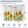 thumbnail image 3 of Sunflower Vintage Flower Kitchen Curtains: Farmhouse Flowers Decor Tier Curtain Over Sink Art Vintage Decor Rod Pocket Window Drapes 36 Inch Length 2 Panel Set, 3 of 5