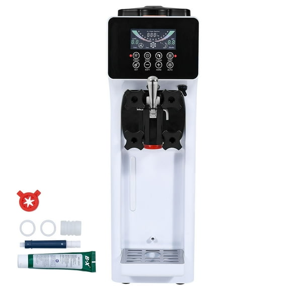 KFFKFF 4L Ice Cream Machine Maker Countertop, White