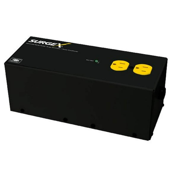 Eliminador de sobretensiones SurgeX SA-15, 120 V, 15 A, 2 salidas