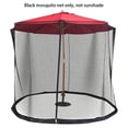thumbnail image 3 of Worallymy Mosca Paraguas Red Exterior Patio Dosel Insecto Malla Cremallera Ajustable Jardín Mesa Insecto Pantalla Worallymy JD735803674, 3 of 7