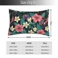 thumbnail image 4 of Kll Green Tropical Leaves Pillow Covers Envelope Closure,Super Soft And Cozy Fuzzy Fleece Pillow Case Cover 16"X24", 4 of 8