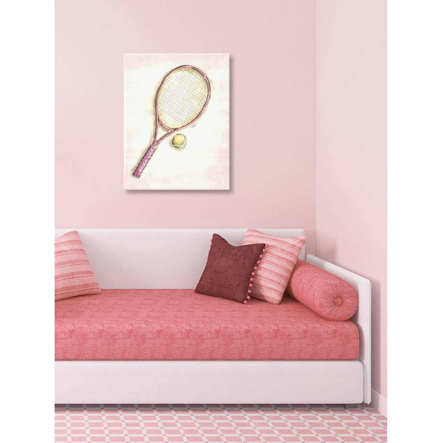 Marmont Hill "Racket" by Reesa Qualia Painting Print on Wrapped Canvas