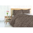 thumbnail image 3 of Ambesonne Nature Down Alternative Quilt Comforter, Swirling SIlhouettes Earthy, Twin XL, Taupe Brown and Ivory, 3 of 5