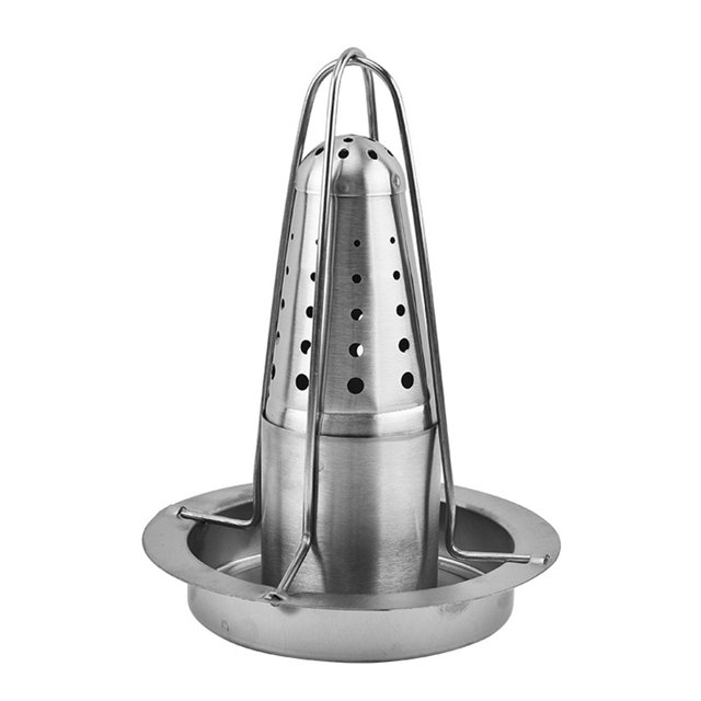 Soporte para Asado Pollo Rejilla Asador Acero Inoxidable Camping Picnic