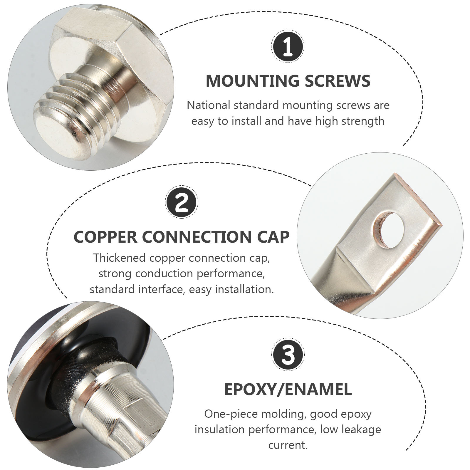 BESTYASH 1Pc Rectifier Diode Connector with Construction for Electrical Applications