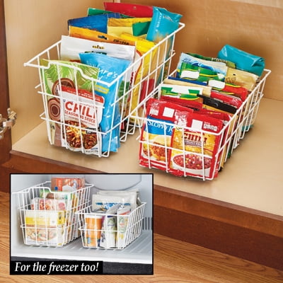 Vinyl Coated Metal Storage Baskets For Closets Cabinets Desks Vinyl Coated Metal Storage Baskets For Closets Cabinets Desks Freezer Set
