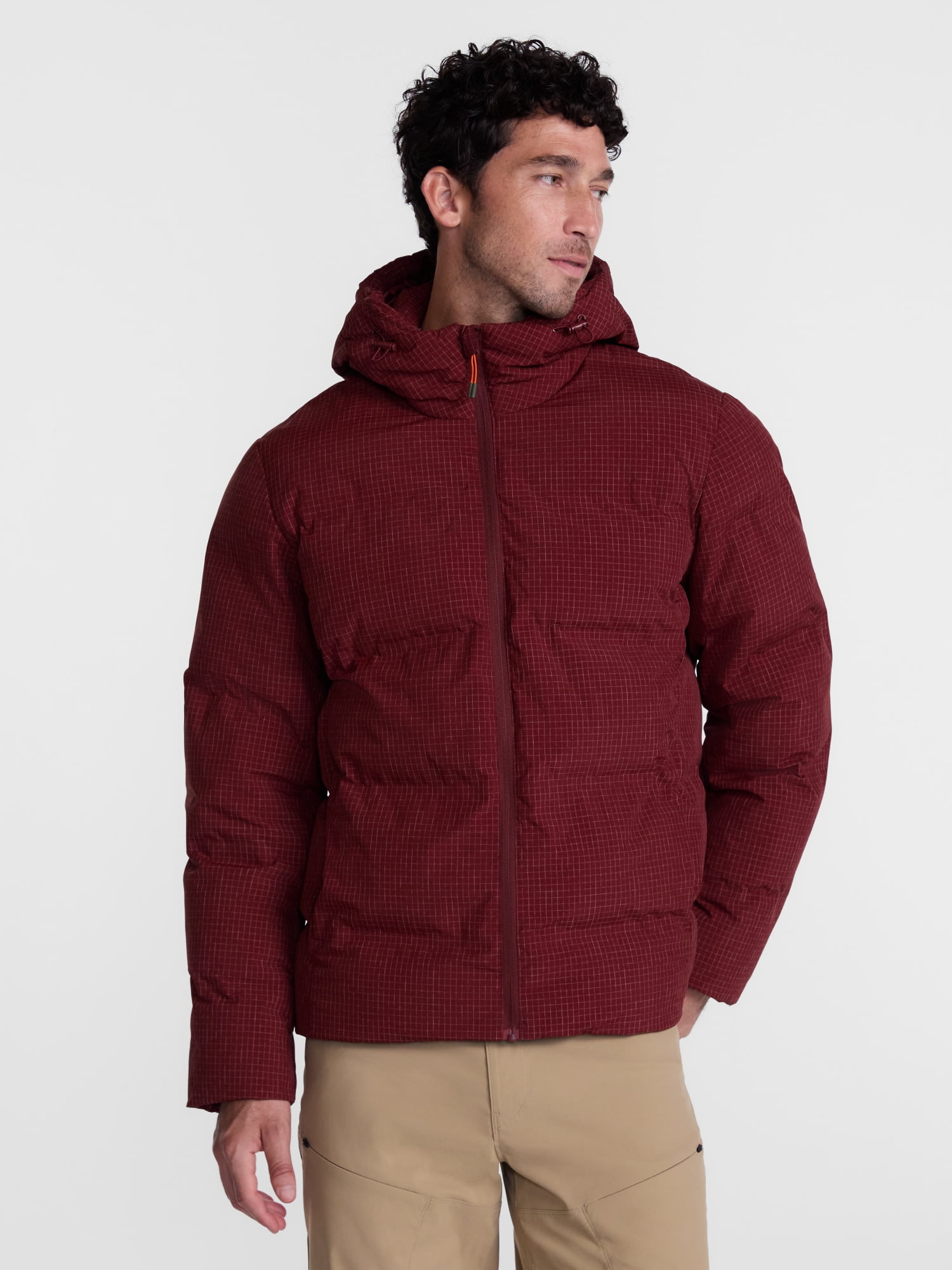 Ozark Trail Men's and Big Men's Ripstop Puffer Jacket, Sizes S-3XL