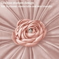 thumbnail image 3 of 2Pcs Flower Pillow Cushion Round Aesthetics Decorative Throw Pillow 15.7" Velvet Flower Shaped Pillow for Bed Sofa Couch Vanity Chair (Pink), 3 of 7