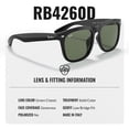 thumbnail image 4 of Ray-Ban RB4260D Square Shaped Non-Polarized Sunglasses for Men & Women - Includes Official RAYBAN Eyewear Kit - Ideal Formal & Casual Wear Sunglasses - Green Classic Lens, 4 of 7