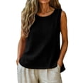 thumbnail image 6 of Breezora Casual Fashionable Solid Color Vest for Women Round Neck with Pocket, 6 of 9