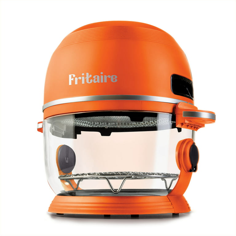 Fritaire Self-Cleaning Glass Bowl Air Fryer Orange