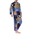 thumbnail image 2 of Netaao Bluey for Pajamas Set Long Sleeve Sleepwear Mens Button Down Nightwear Pj Sets for Sleeping-Small, 2 of 7