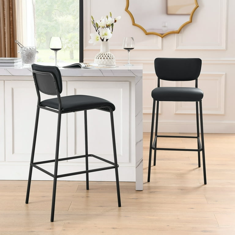 Leather and steel bar stools outlet