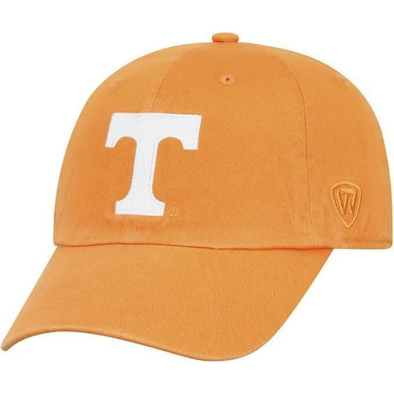 Brand New Collegiate Men's Primary Color Tennessee Adjustable Hat, 100% Cotton, Official School Colors, Orange