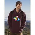 thumbnail image 2 of Colorful Corgi Potrait Hoodie Men -Image by Shutterstock, Male x-Large, 2 of 4