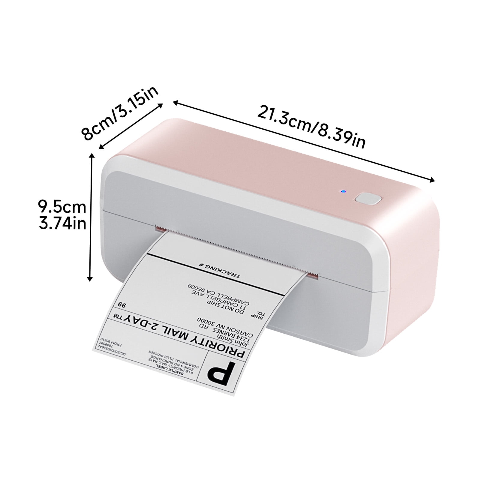Phomemo Bluetooth Thermal Shipping Label Printer, 4x6 Wireless Label Printer for Shipping Packages, Compatible Android, iOS, Mac OS, and Windows, Widely Used for Amazon, Ebay, Shopify, Etsy, USPSPink