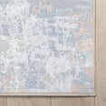thumbnail image 7 of Well Woven Abstract Marrakech Modern Mid-Century Brushstroke Flat-Weave Blue Coral 5'3" x 7'3" Area Rug, 7 of 7