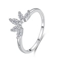 thumbnail image 2 of Womens Crown Ring S925 Silver Stacking Ring With Horse Eye Zircon Index Finger Ring Anniversary Gift Jewellery, 2 of 4