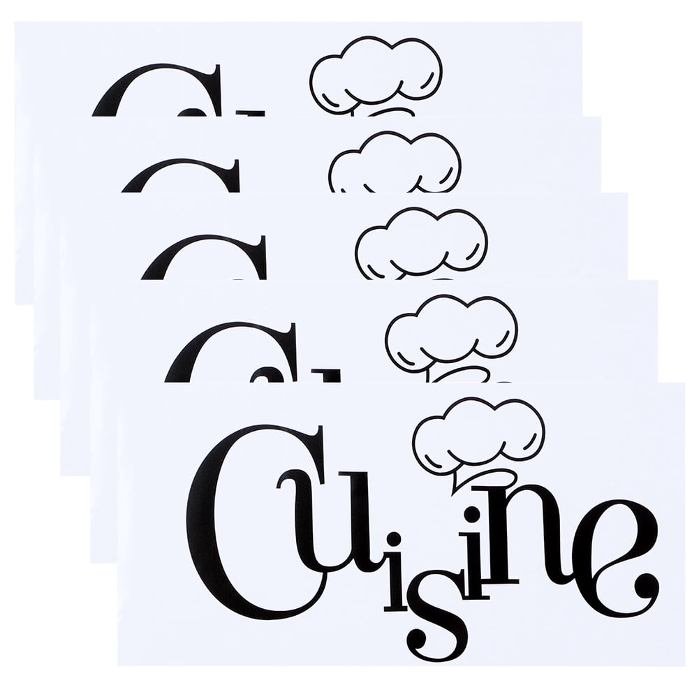 5 uds letras en inglés pegatinas de pared calcomanías de pared ...