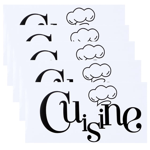 uds letras en inglés pegatinas de pared calcomanías de pared impermeables para la decoración del hogar de la cocina
