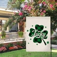 thumbnail image 2 of St Patricks Day Garden Flag Decorations Outdoor Banner,12x18 inch Double Sided, small garden flags for outside,Spring Welcome Garden Flag,Holiday Yard Sign Seasonal Flag（2 Pack ）, 2 of 6