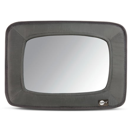 SafeFit® Wide View Baby Car Mirror, Crash-Tested, Gray, Unisex