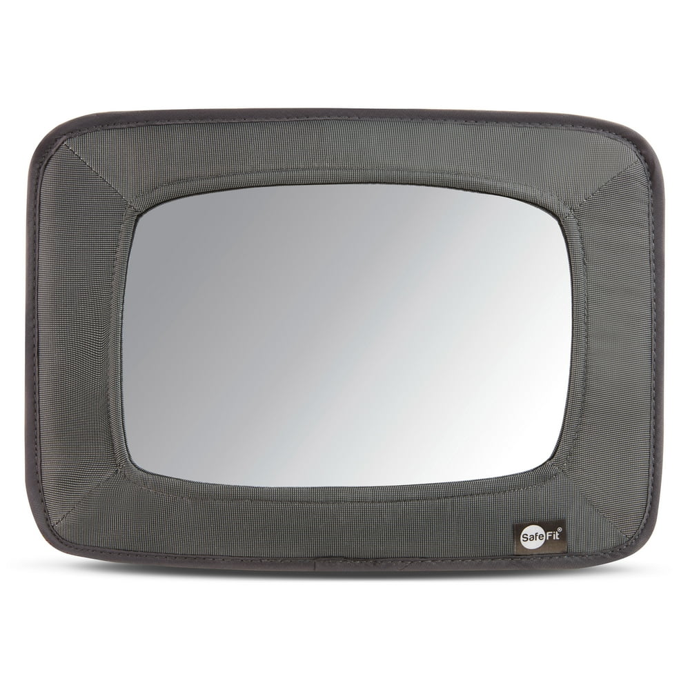 SafeFit Baby Wide View Auto Mirror for Car Seat, Baby Car Mirror, Gray