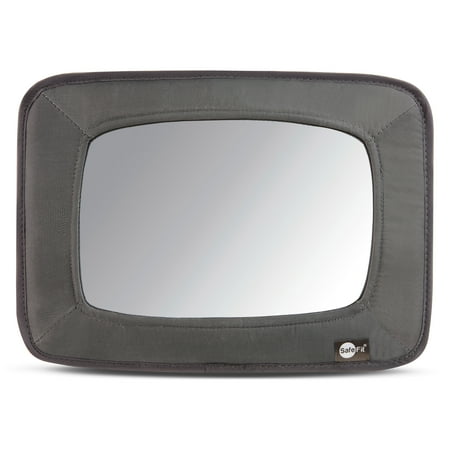 SafeFit® Wide View Baby Car Mirror, Crash-Tested, Gray, Unisex