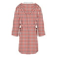 thumbnail image 5 of Women's Fleece Plush Robe Long Warm Plush Bathrobe Loungewear Jacket Printed Comfort Robe, 5 of 5