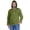 Dark Green, variant on Solid Mens Hooded Kurta Full Sleeve Cotton Tshirt Regular Fit Ethnic Wear