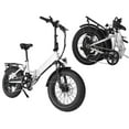 thumbnail image 1 of GoPowerBike GoCruiser V2 Electric Bike | Adult Folding Bike, 50 cm Fat Tires | 80+ km Range with 5 Pedal-Assist Levels | 32 km/h Top Speed | 750W Motor - Removable Battery | Class 1 and 2 eBike, 1 of 9