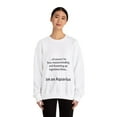 thumbnail image 4 of Funny Aquarius Zodiac Unisex Heavy Blend™ Crewneck Sweatshirt, 4 of 5