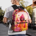 thumbnail image 6 of Vsdgher Digital Nomad Pink Landscape Unisex Large Capacity Bookbag, Schoolbag, Casual Daypack for High School, College, Teens, Travel, Work, 6 of 6