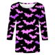 thumbnail image 3 of Ailaofu 3/4 Length Sleeve Women Tops Crew Neck Blouses Dressy Casual Summer T Shirts Loose Fit Business Work Clothes, 3 of 4