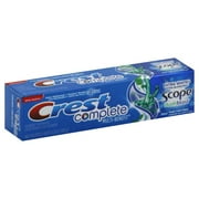 Crest Complete Multi-Benefit Toothpaste Extra White + Scope Dual-Blast Fresh Mint Blast 4 oz