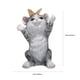 thumbnail image 3 of lámpara solar con forma de gato para decorar el césped, el balcón y el jardín., 3 of 5