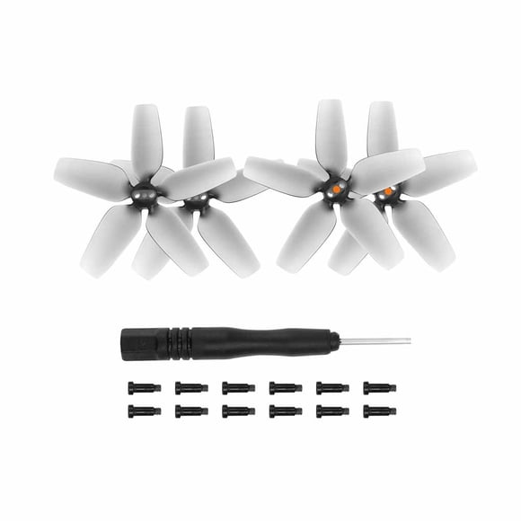 Seitruly Hélices coloridas de 4 Uds., cuchillas 2925S pequeñas y duraderas, ligeras, para exteriores, Dron, alas no tripuladas, piezas, accesorios Accesorios para aéreos Gris