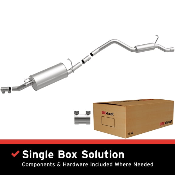 BRExhaust OE Replacement Exhaust System Kit 106-0107: Compatible with 2010-2013 Ford Transit Connect 2.0L