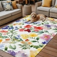 thumbnail image 2 of Fsddascl Spring Flower Outdoor Rug for Patio/Deck/Porch, Non-Slip Large Area Rug 4 x 6 Ft, Abstract Gradient Blue Purple Red Green Indoor Outdoor Rugs Washable Area Rugs, Camping Rug Carpet, 2 of 5