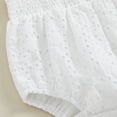 thumbnail image 6 of Bagilaanoe Newborn Baby Girl Rompers Sleeveless Bodysuits + Headband 3M 6M 12M 18M Infant Lace One Piece Jumpsuit, 6 of 8
