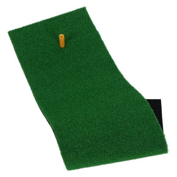 HAKIDZEL Indoor Golf Practice Mat Golf Hitting Mat Green Nylon 1Set