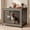 Light Gray, variant on YOKWOK 43 Inch Wooden Dog Crate Furniture, XL Heavy Duty Dog Kennel with Secure Lock & Double Door, Sturdy Metal Pet Cage Indoor Use, Chew Resistant Dog House for Large Dogs, Rustic Brown