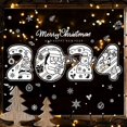thumbnail image 1 of Pegatinas de decoración navideña para ventana, caja de regalo, pegatinas de pared, calcomanías de Navidad, pegatinas de Noel, suministro para fiesta y Festival, 1 of 4