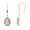 Rose, variant on 0.70 Ctw Pear Ethiopian Opal 925 Sterling Silver Gold Plated Wedding Dangle Earring