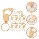 thumbnail image 3 of KAKOWELY 10 llaveros con forma de huella, abrebotellas, recuerdos para baby shower., 3 of 5