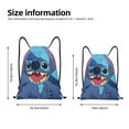 thumbnail image 2 of Pofeuu Stitch for Water-Resistant 210D Drawstring Bag Compact Foldable Design Gym Yoga Travel Essentials Lightweight Carryall-Medium, 2 of 6