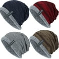 thumbnail image 5 of Hirigin Men Baggy Beanie Knit Hat Winter Warm Fleece Wool Cap Ski Hat, 5 of 5