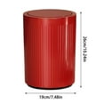 thumbnail image 3 of 1.5 Gallon Can with Flip Lid - Modern Small Wastebasket for Bathroom, Bedroom, Office & Kitchen, Odor Control & Leak Proof Design, 3 of 6